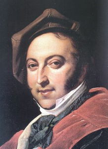 Gioachino Rossini (Portrait von ?, 1820); via Wikimedia Commons
